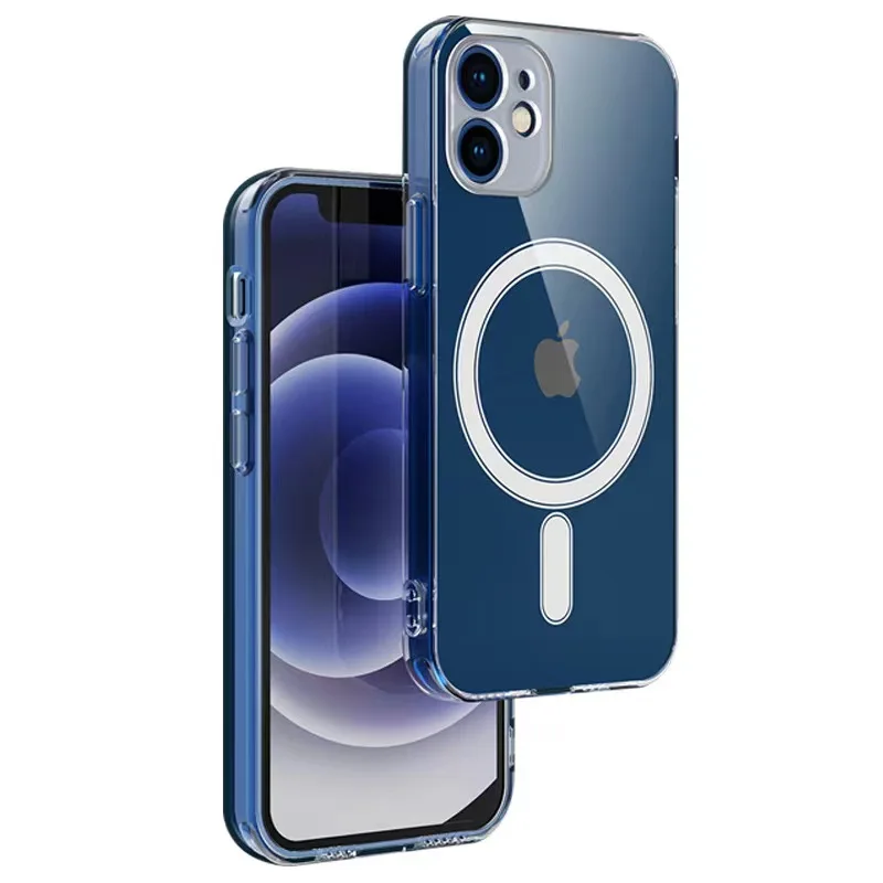 

TPU Magnetic Suction Shell For IPhone 13Promax 12Pro Hd Transparent Phone Case For IPhone 11 XS XR 8P 8G Support quick charge