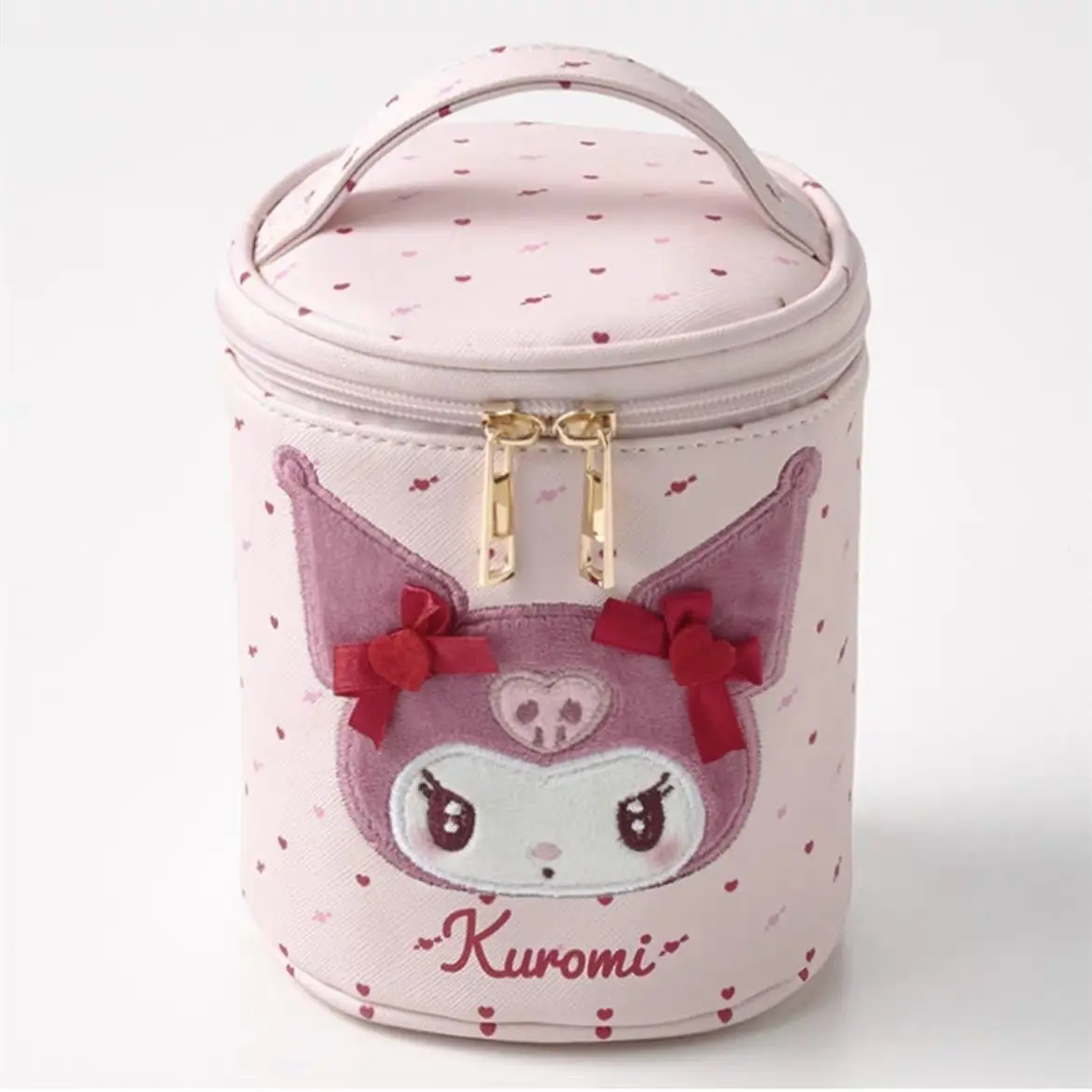 Милая косметичка-цилиндр Kuromi Melody Sanrio с вышивкой в форме сердца для молодых девушек розовая сумка для хранения мультяшных принадлежностей с...
Милая косметичка-цилиндр Kuromi Melody Sanrio с вышивкой в форме сердца для молодых девушек розовая сумка для хранения мультяшных принадлежностей с...