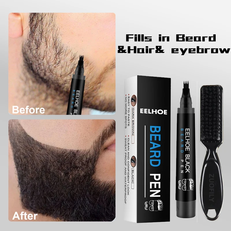 Beard Filling Pen Kit Beard Enhancer Brush Beard Coloring Shaping Tools Waterproof Black Brown Hair Pencil Man Cosmetic
Beard Filling Pen Kit Beard Enhancer Brush Beard Coloring Shaping Tools Waterproof Black Brown Hair Pencil Man Cosmetic