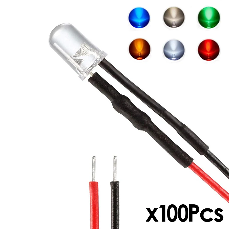 

Предварительно Проводные светодиодные диоды Dc 12 В, предварительно проводсветильник пы 5 мм, светодиодные красные, белые, синие лампы, светод...