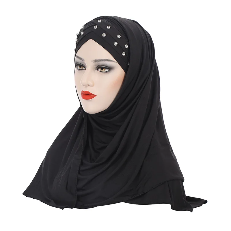 2022 New Women Forehead Cross Diamonds Instand Hijab Muslim Turban Scarf Ready to Wear Hijabs Islamic Female Head Wrap Cap
2022 New Women Forehead Cross Diamonds Instand Hijab Muslim Turban Scarf Ready to Wear Hijabs Islamic Female Head Wrap Cap