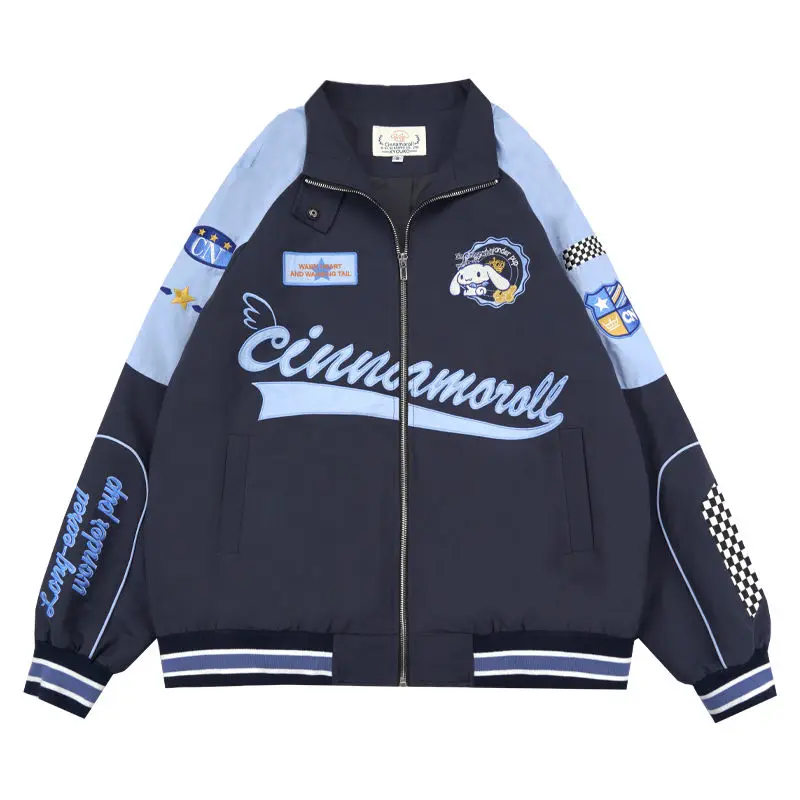 Kawaii Sanrioed аниме Cinnamoroll Biker Пробивка Милая мультяшная Женская свободная куртка теплая ветрозащитная куртка парная одежда подарок
Kawaii Sanrioed аниме Cinnamoroll Biker Пробивка Милая мультяшная Женская свободная куртка теплая ветрозащитная куртка парная одежда подарок