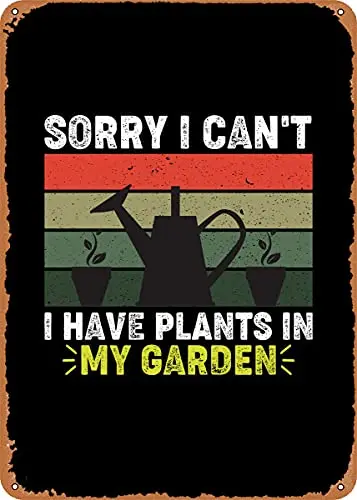 Sorry Cant Plants Garden Vintage Look Metal Sign Patent Art Prints Retro Gift 8x12 Inch
Sorry Cant Plants Garden Vintage Look Metal Sign Patent Art Prints Retro Gift 8x12 Inch