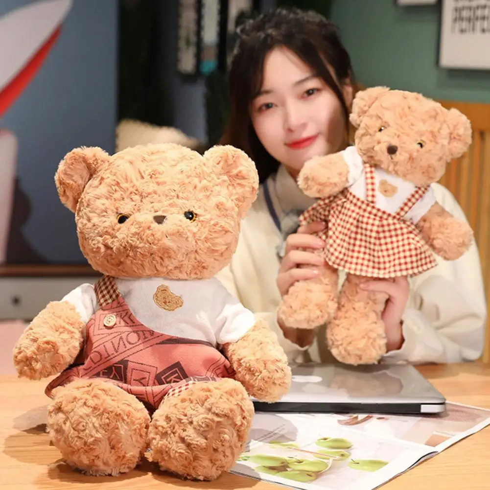 Bear Plush Toy Fashion Overalls/Dress Couple Style Stuffed Animal Cartoon Bear Doll Plush Toy Valentine's Day Gift
Bear Plush Toy Fashion Overalls/Dress Couple Style Stuffed Animal Cartoon Bear Doll Plush Toy Valentine's Day Gift