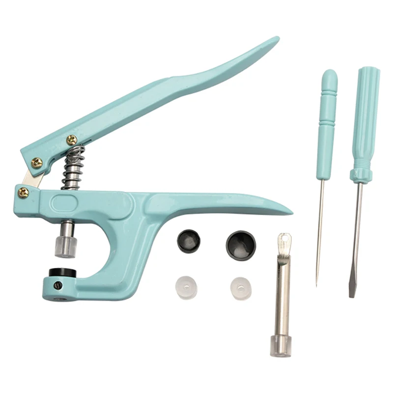 T5 T8 Resin Plastic Snap Button Installation Tool Blue Pink Hand Press Pliers Press Button Pliers High Quality Gift
T5 T8 Resin Plastic Snap Button Installation Tool Blue Pink Hand Press Pliers Press Button Pliers High Quality Gift