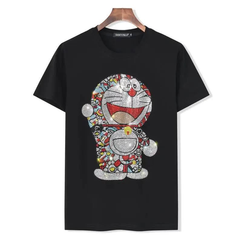 2022 Ladies Cartoon Bright Rhinestones T Shirt for Women Short Sleeve Fashion Streetwear O Neck Cotton Tshirt Calaveras Camiseta
2022 Ladies Cartoon Bright Rhinestones T Shirt for Women Short Sleeve Fashion Streetwear O Neck Cotton Tshirt Calaveras Camiseta