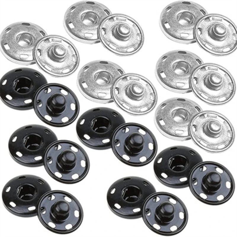24 Sets 12 mm Snap Buttons Fastener Kit Sew-on Removable Metal Snap Buttons Decorative Buttons for Clothes Sewing Crafts
24 Sets 12 mm Snap Buttons Fastener Kit Sew-on Removable Metal Snap Buttons Decorative Buttons for Clothes Sewing Crafts