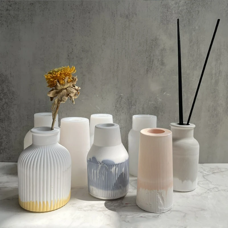 Home Crafts Plant Vases Silicone Mould DIY Plaster Concrete Flower Pot Epoxy Ceramics Casting Mold Gardening Home Decorations
Home Crafts Plant Vases Silicone Mould DIY Plaster Concrete Flower Pot Epoxy Ceramics Casting Mold Gardening Home Decorations