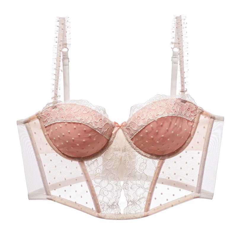 Pink Bra Sexy Embroidery Lace Shaper Bra Women's Underwear Embroidery Bralette Strap Ultra-thin Ladies Lingerie Womens Top
Pink Bra Sexy Embroidery Lace Shaper Bra Women's Underwear Embroidery Bralette Strap Ultra-thin Ladies Lingerie Womens Top