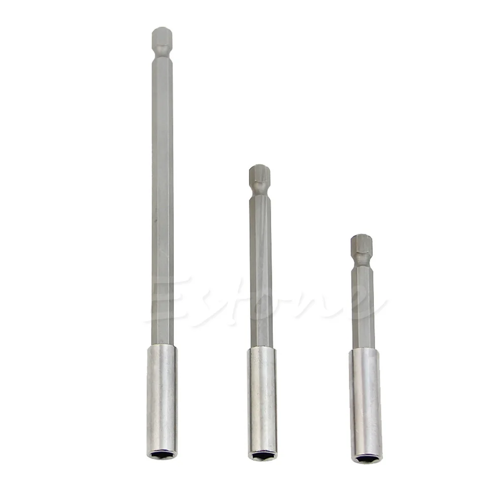 3Pcs 1/4 Hex Quick Release Screwdriver Extension Bit Holder Set 75/100/150mm
3Pcs 1/4 Hex Quick Release Screwdriver Extension Bit Holder Set 75/100/150mm