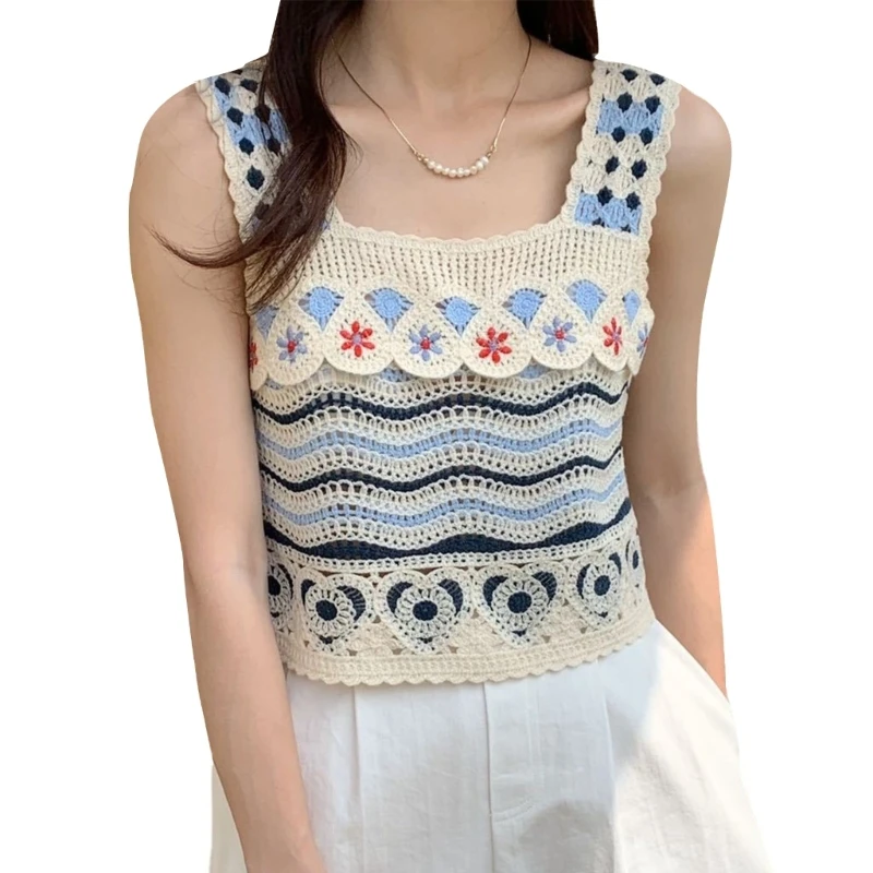 Women Vintage Tassel Striped Crochet Crop Top Summer Hollow-Out Knit Loose Camisole Beach Sleeveless Cover Up Vest
Women Vintage Tassel Striped Crochet Crop Top Summer Hollow-Out Knit Loose Camisole Beach Sleeveless Cover Up Vest