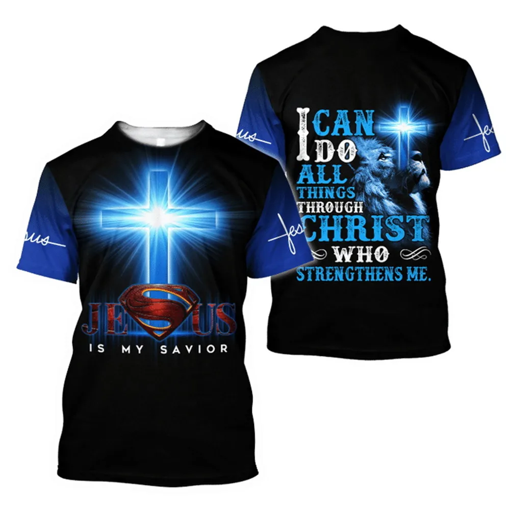 CLOOCL Blue Color Jesus T-shirts Jesus Is My Savior Fashion 3D Graphic T Shirts Summer Hip Hop Tee Harajuku Tops Men Clothing
CLOOCL Blue Color Jesus T-shirts Jesus Is My Savior Fashion 3D Graphic T Shirts Summer Hip Hop Tee Harajuku Tops Men Clothing