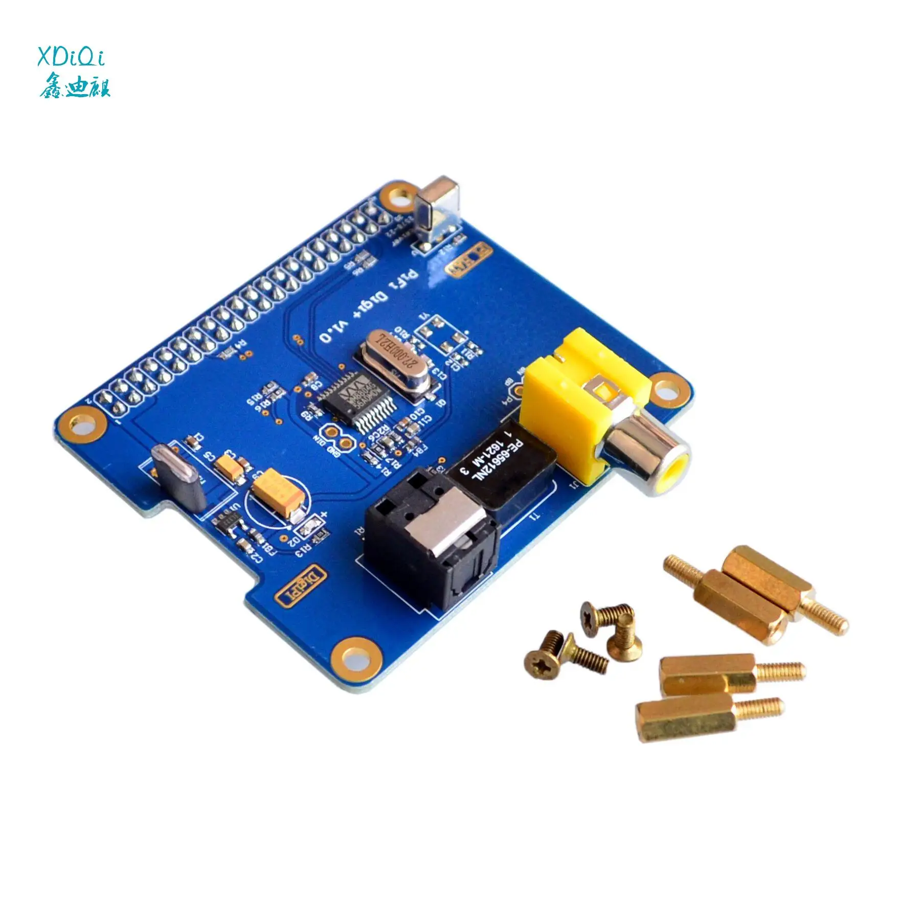 Raspberry Pi HIFI DiGi Digital Sound Card I2S SPDIF expansion board Digital Chip for Raspberry Pi 2/B+/A+ support Raspberry pi 3
Raspberry Pi HIFI DiGi Digital Sound Card I2S SPDIF expansion board Digital Chip for Raspberry Pi 2/B+/A+ support Raspberry pi 3