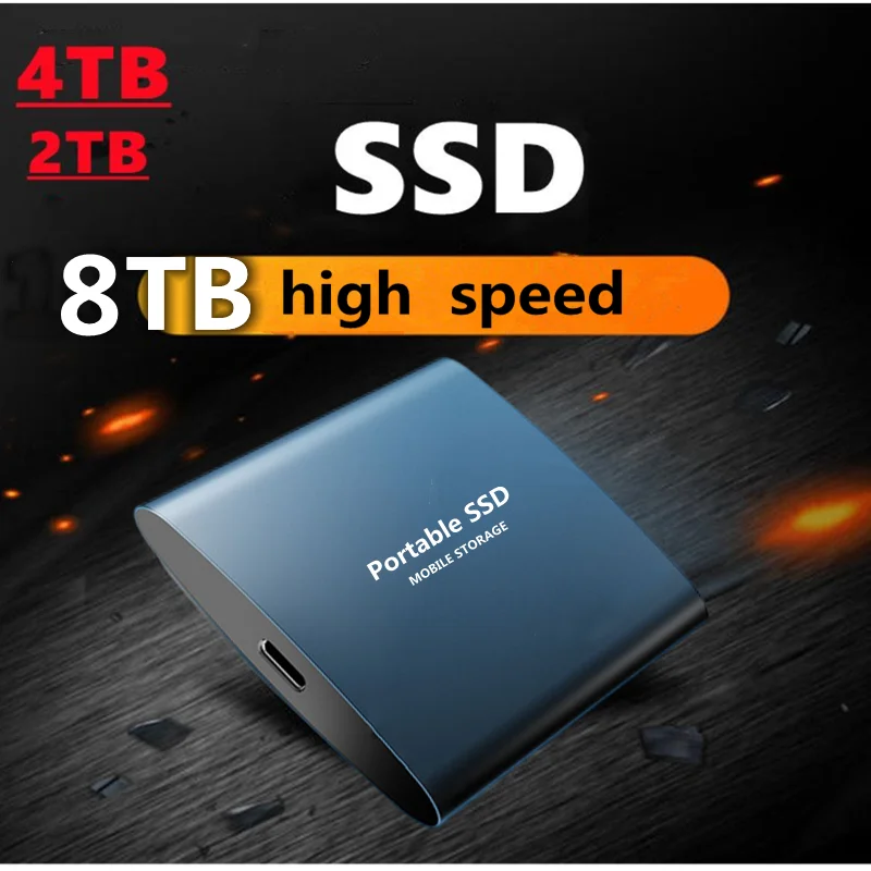 Portable High Speed SSD External Hard Drive Ssd 8TB 4TB 2TB TYPE-C Mobile External Solid State Drives for Laptops Desktop
Portable High Speed SSD External Hard Drive Ssd 8TB 4TB 2TB TYPE-C Mobile External Solid State Drives for Laptops Desktop