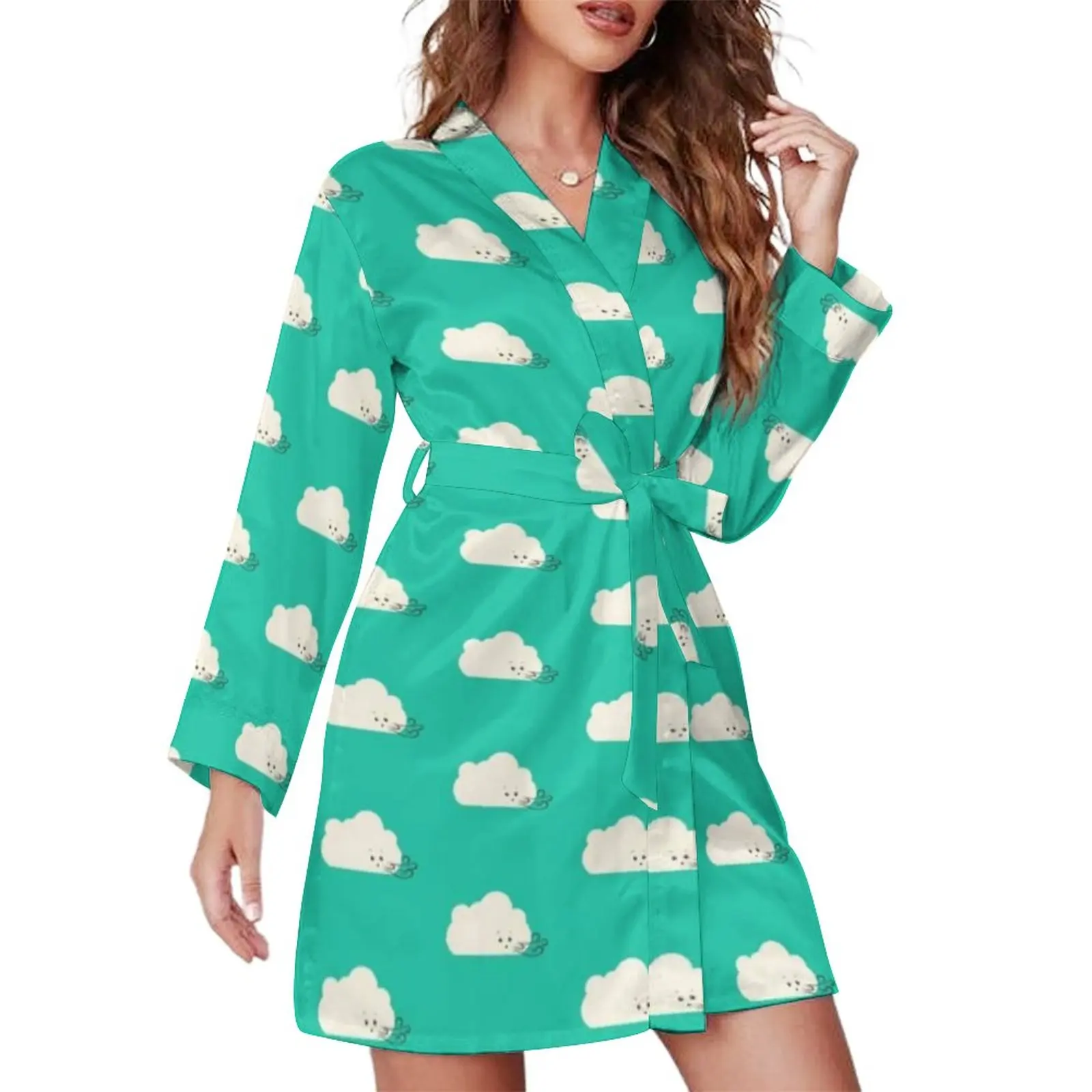 Funny Clound Pajama Robe V Neck Gust of Wind Kawaii Dress Women Long Sleeve Aesthetic Nightgown Pattern Pajamas Robes
Funny Clound Pajama Robe V Neck Gust of Wind Kawaii Dress Women Long Sleeve Aesthetic Nightgown Pattern Pajamas Robes