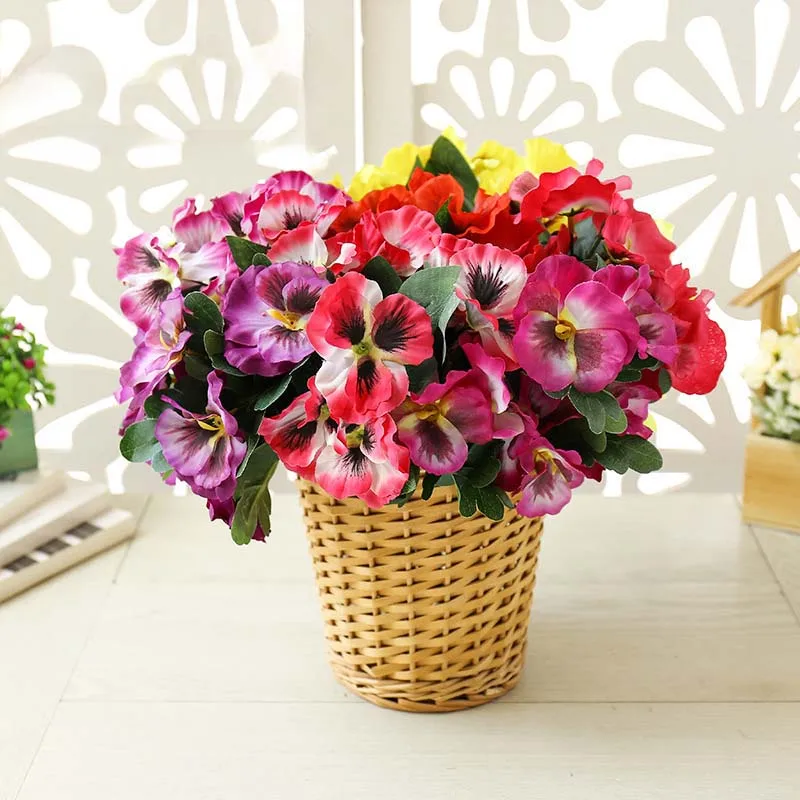 Artificial Pansy Flowers Fake Silk Flower 10 Heads Bouquet Garden DIY Stage Party Home Wedding Craft Decoration High Quality
Artificial Pansy Flowers Fake Silk Flower 10 Heads Bouquet Garden DIY Stage Party Home Wedding Craft Decoration High Quality