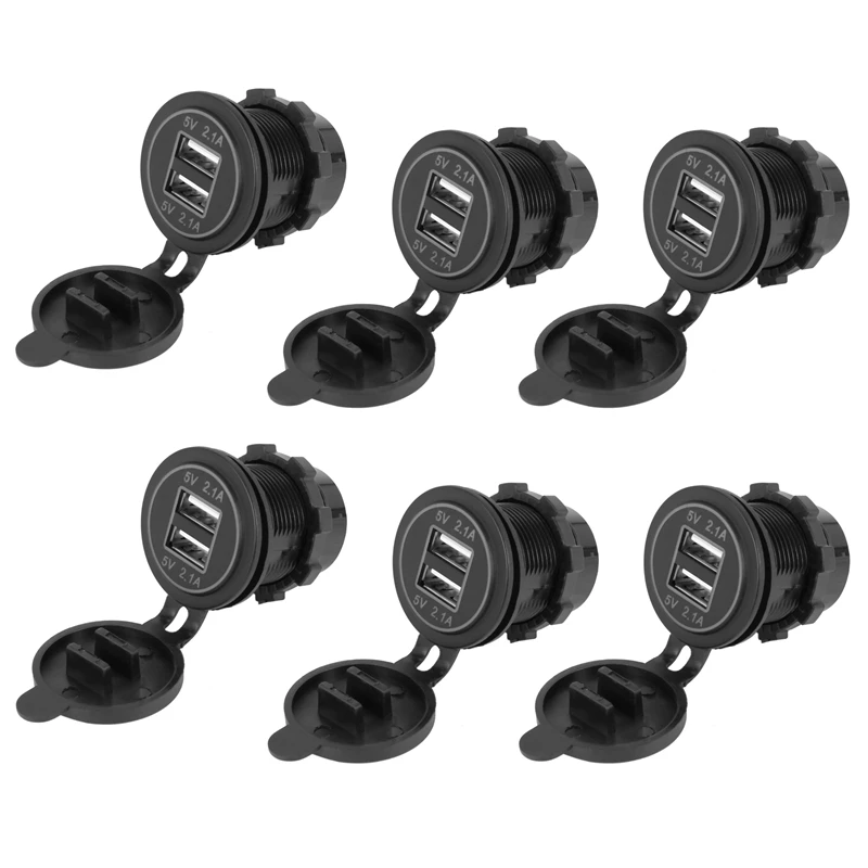 6X 5V 4.2A Dual 2USB Charger Socket Adapter Power Outlet For 12V 24V Car Motorcycle(Blue)
6X 5V 4.2A Dual 2USB Charger Socket Adapter Power Outlet For 12V 24V Car Motorcycle(Blue)