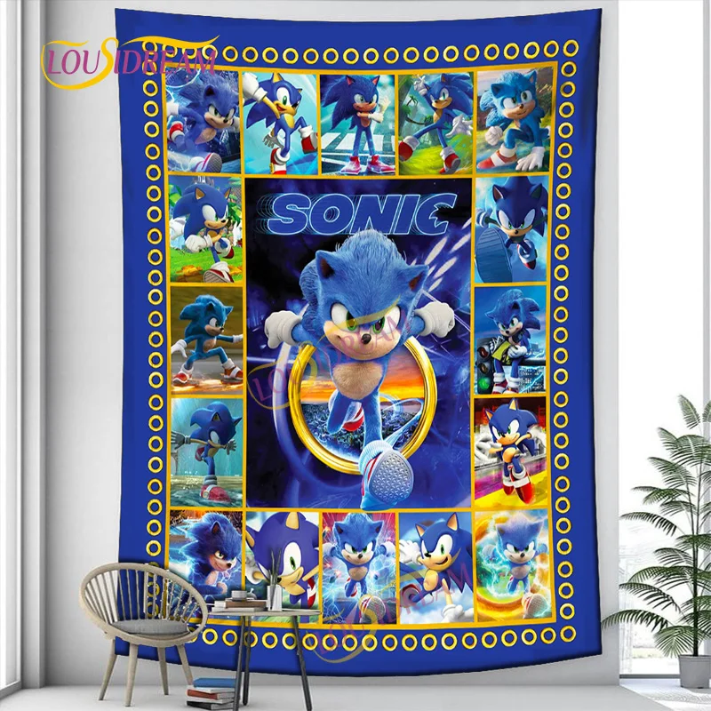 Creative Sonic Tapestry Home Bed Decoration Tapestry Cartoon Hip Hop Print Hanging Background Wall Cloth Tapestry.
Creative Sonic Tapestry Home Bed Decoration Tapestry Cartoon Hip Hop Print Hanging Background Wall Cloth Tapestry.