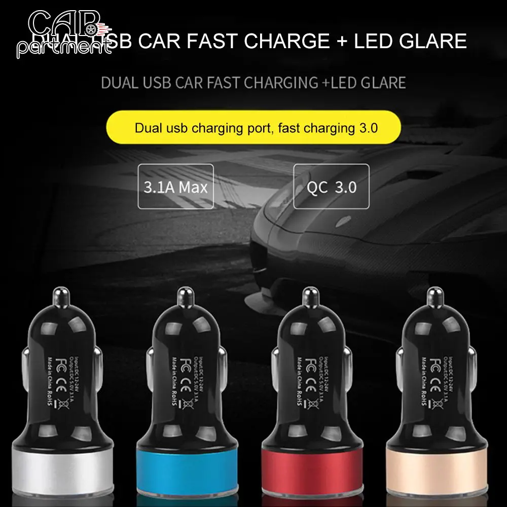 Portable Car Charger Adapter Dual Usb Qc 3.0 Universal Durable Led Voltmeter Multi-function Car Charger For Mobile Phones
Portable Car Charger Adapter Dual Usb Qc 3.0 Universal Durable Led Voltmeter Multi-function Car Charger For Mobile Phones
