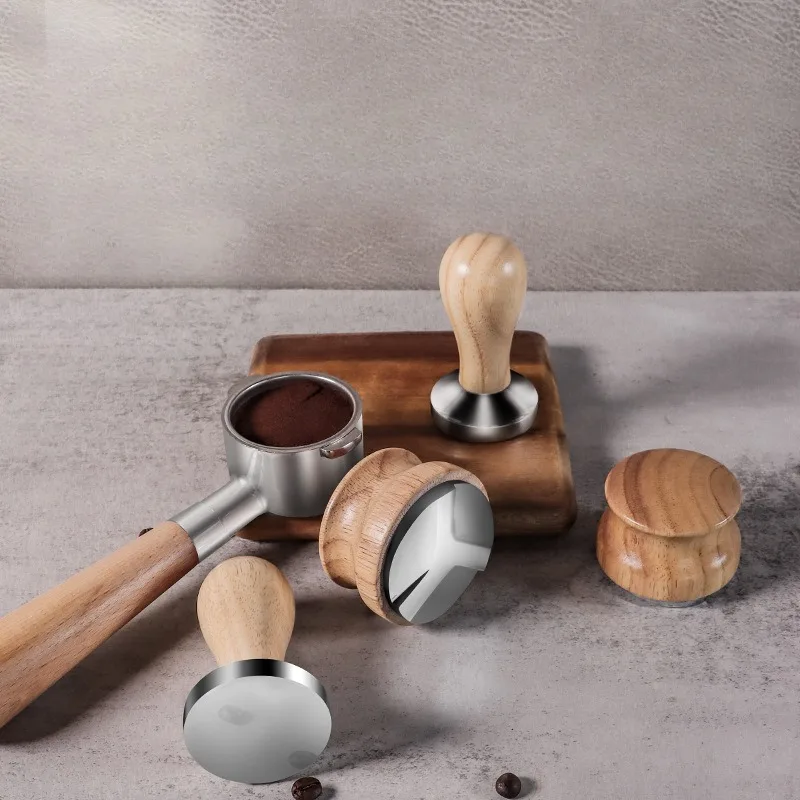 Solid Wood Handle Powder Hammer Powder Distributor Powder Filling Device Suitable For Italian Semi-automatic Coffee Machines
Solid Wood Handle Powder Hammer Powder Distributor Powder Filling Device Suitable For Italian Semi-automatic Coffee Machines