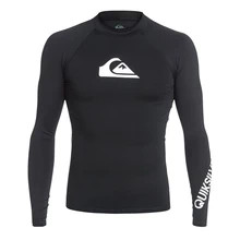 Men‘s Surfing Diving Suit Rash Guard Swimwear Long Sleeve Basic T-shirt Swim Floatsuit Top Uv Swimming Tight Surf Shirt Swimsuit
