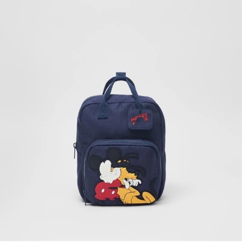 

Disney Mickey Mouse Children's Backpack Boys And Girls Cartoon Fashion Co-branded Backpack Primary Books Storage School Bag