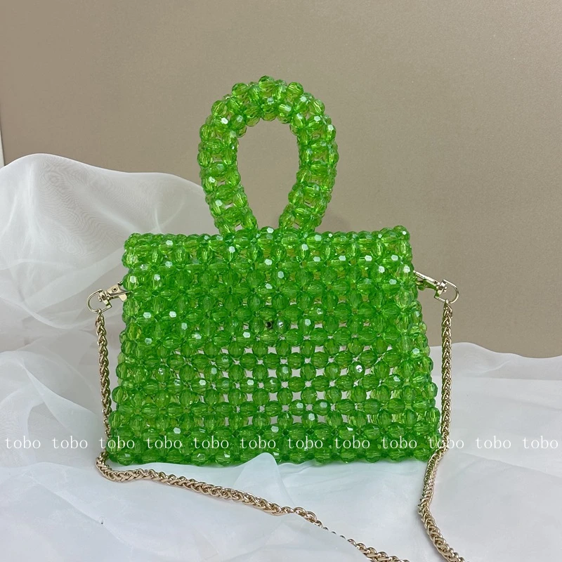 Summer Beaded Designer Bag Handmade Pearl Party Crossbody Bags for Women Green Cute Crossbody Bag Iphone 12 Fashion Ladies Bags 
Summer Beaded Designer Bag Handmade Pearl Party Crossbody Bags for Women Green Cute Crossbody Bag Iphone 12 Fashion Ladies Bags