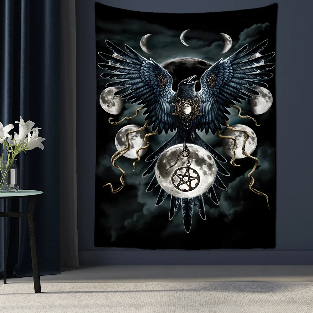 Condor Moon Tapestry Wall Hanging Dark Starry Universe Psychedelic Witchcraft Tapez Hippie Mural Dorm Decor
Condor Moon Tapestry Wall Hanging Dark Starry Universe Psychedelic Witchcraft Tapez Hippie Mural Dorm Decor