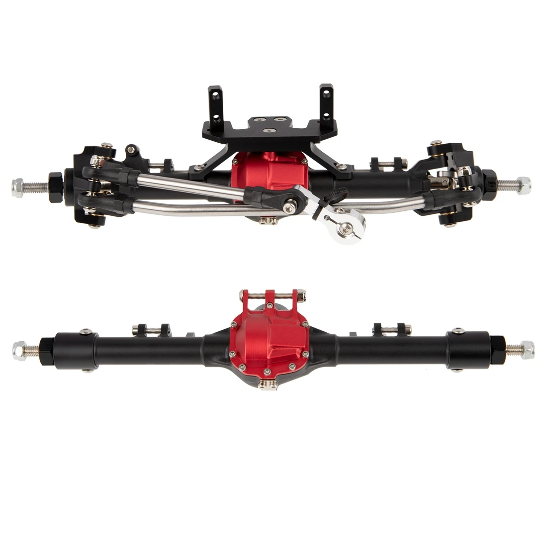 Комплект металлических передних и задних осей AR44 для Axial SCX10 SCX10 II 90046 90047 1/10, детали для обновленного автомобиля на гусеничном ходу черного цв... 
Комплект металлических передних и задних осей AR44 для Axial SCX10 SCX10 II 90046 90047 1/10, детали для обновленного автомобиля на гусеничном ходу черного цв...