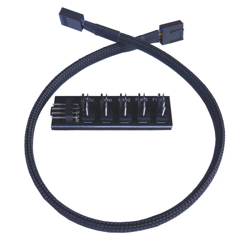 1 To 5-Pin PWM Fan Hub Splitter Adapter CPU Cooler Fan PC Case Chassis Cooling Fan Sleeved Power Cable
1 To 5-Pin PWM Fan Hub Splitter Adapter CPU Cooler Fan PC Case Chassis Cooling Fan Sleeved Power Cable