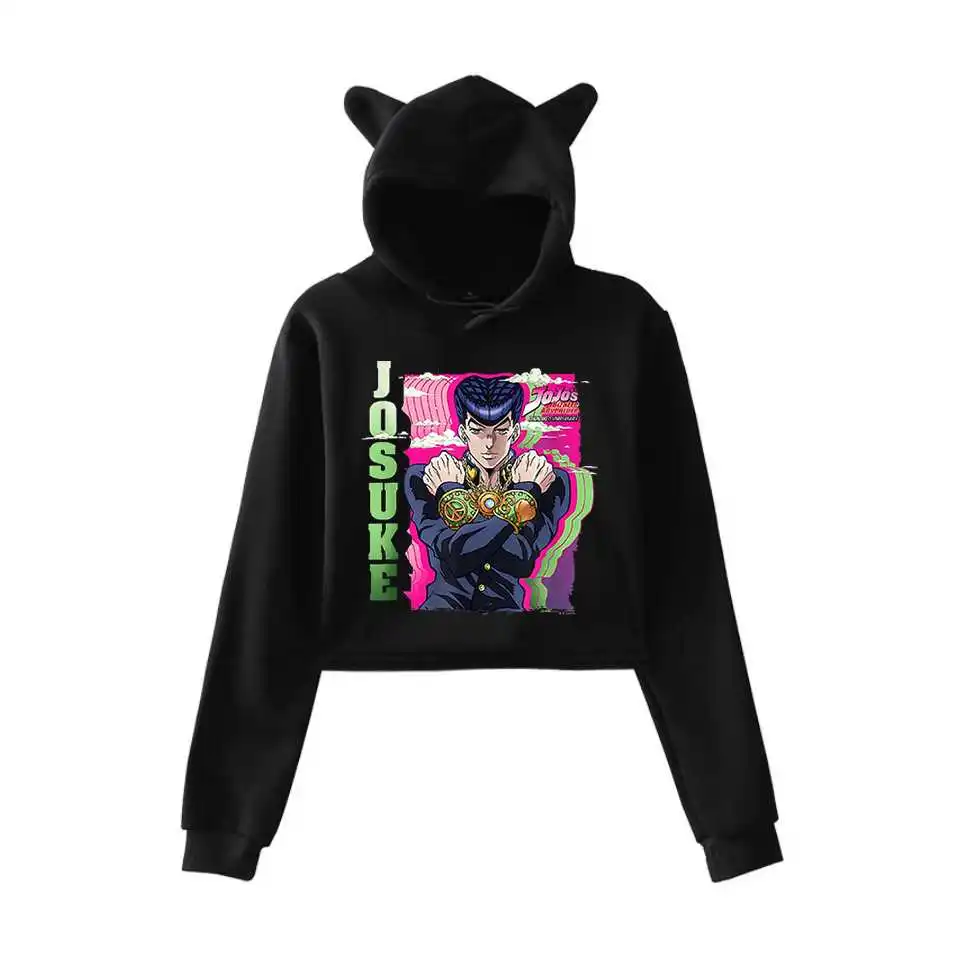 Harajuku JOJO's Bizarre Adventure Crop Tops Harajuku Hoodies Japanese Anime JOSUKE Printed Women Hoodies Streetwear Sweatshirts
Harajuku JOJO's Bizarre Adventure Crop Tops Harajuku Hoodies Japanese Anime JOSUKE Printed Women Hoodies Streetwear Sweatshirts