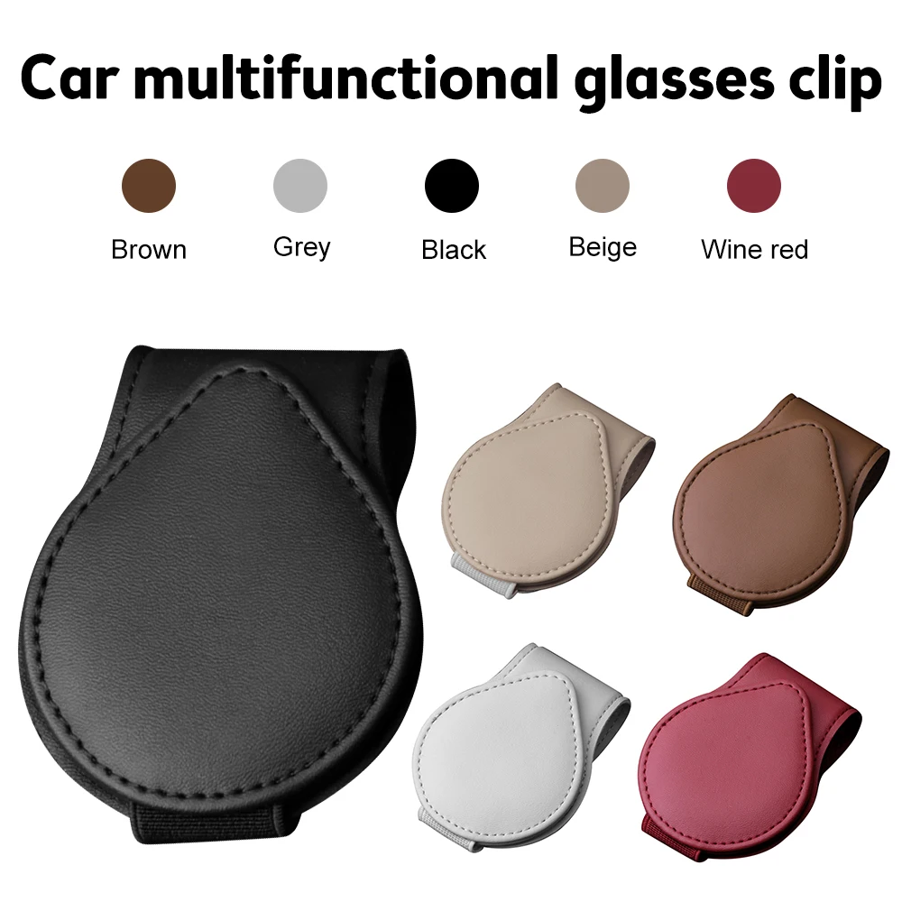 Multifunction Portable Clip Car Leather Sunglasses Clip Sun Visor Mount Fastener Ticket Glasses Holder Auto Interior Accessories
Multifunction Portable Clip Car Leather Sunglasses Clip Sun Visor Mount Fastener Ticket Glasses Holder Auto Interior Accessories