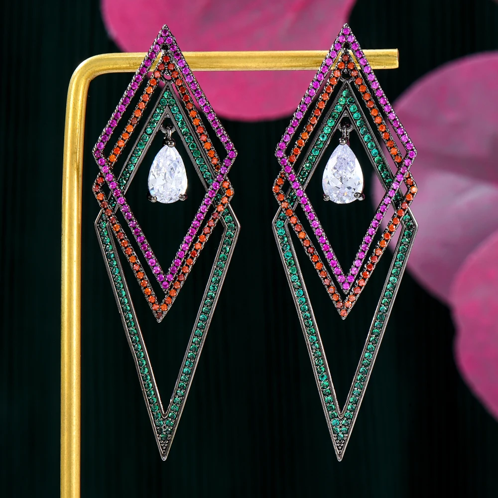 Kellybola 2022 New Gorgeous Shiny Big Charm Earrings Full Cubic Zircon Dubai Africa Women's Wedding Anniversary High Quality
Kellybola 2022 New Gorgeous Shiny Big Charm Earrings Full Cubic Zircon Dubai Africa Women's Wedding Anniversary High Quality