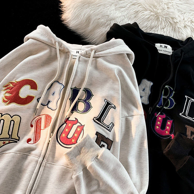 Embroidery Oversized Hoodies new Autumn Winter Women Jackets Female Outwear Baseball Uniform loose Harajuku Coat Patchwork ins
Embroidery Oversized Hoodies new Autumn Winter Women Jackets Female Outwear Baseball Uniform loose Harajuku Coat Patchwork ins