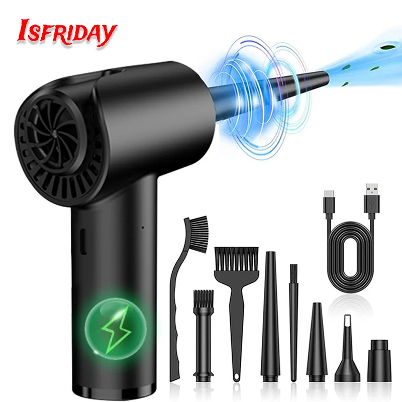 Compressed Air Duster For Computer Keyboard PC Car Clean 51000 RPM USB Charging Portable Electric Dedusting Wireless Air Blower
Compressed Air Duster For Computer Keyboard PC Car Clean 51000 RPM USB Charging Portable Electric Dedusting Wireless Air Blower