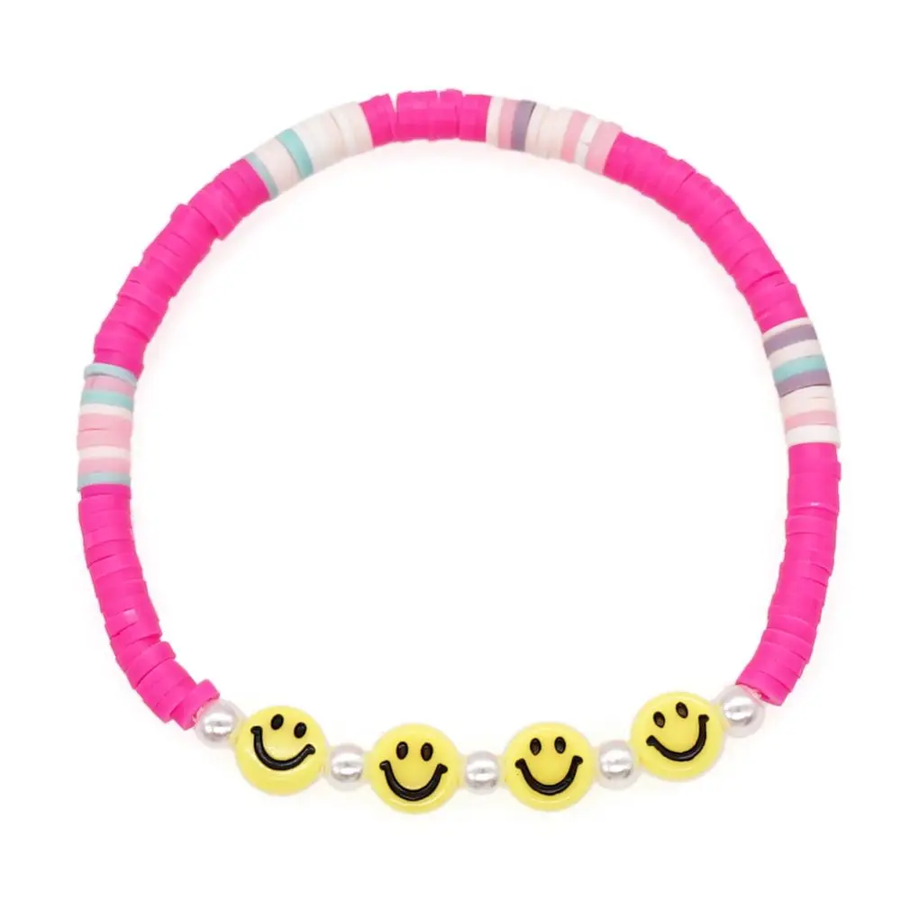 Fashion Jewelry Pearl Colorful Clay Bracelets Smile Face Elasticity Bracelet Party Banquet Accessories Gift for Women Men Bangle
Fashion Jewelry Pearl Colorful Clay Bracelets Smile Face Elasticity Bracelet Party Banquet Accessories Gift for Women Men Bangle