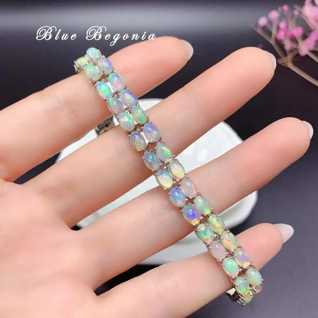 Natural Opal Bracelet 50 Pieces 4x6mm Gemstone 925 Sterling Silver for Women Anniversary Gift
Natural Opal Bracelet 50 Pieces 4x6mm Gemstone 925 Sterling Silver for Women Anniversary Gift