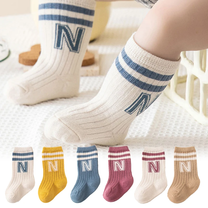 Spring Kids Socks Baby Socks Soft Knit Fashion Letter Socks For Newborn Infant Toddler Boys Girls Cotton Socks 0-5 Years
Spring Kids Socks Baby Socks Soft Knit Fashion Letter Socks For Newborn Infant Toddler Boys Girls Cotton Socks 0-5 Years