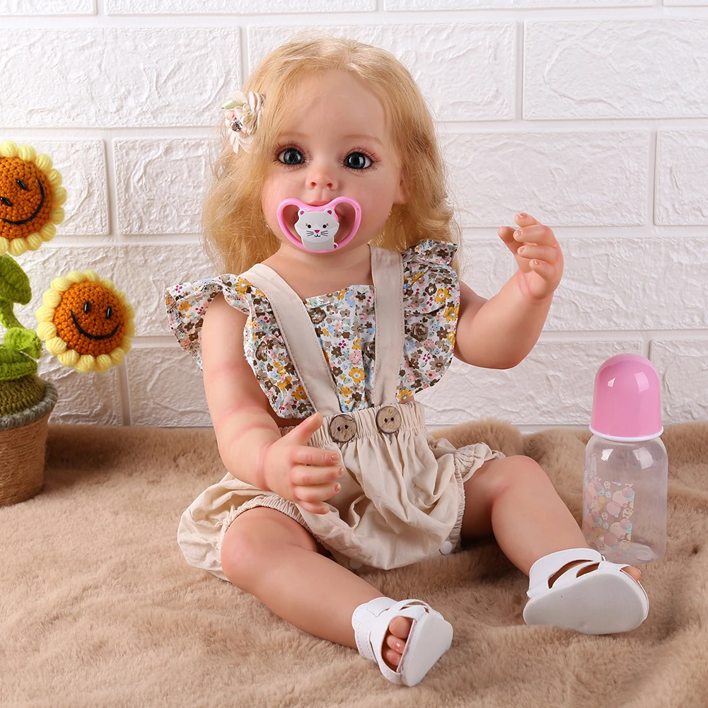 Waterproof Adorable Doll Soft Silicone 55cm Realistic Baby Doll Pretend Play Realistic Reborn Baby Appease Toys Kits for Toddler
Waterproof Adorable Doll Soft Silicone 55cm Realistic Baby Doll Pretend Play Realistic Reborn Baby Appease Toys Kits for Toddler