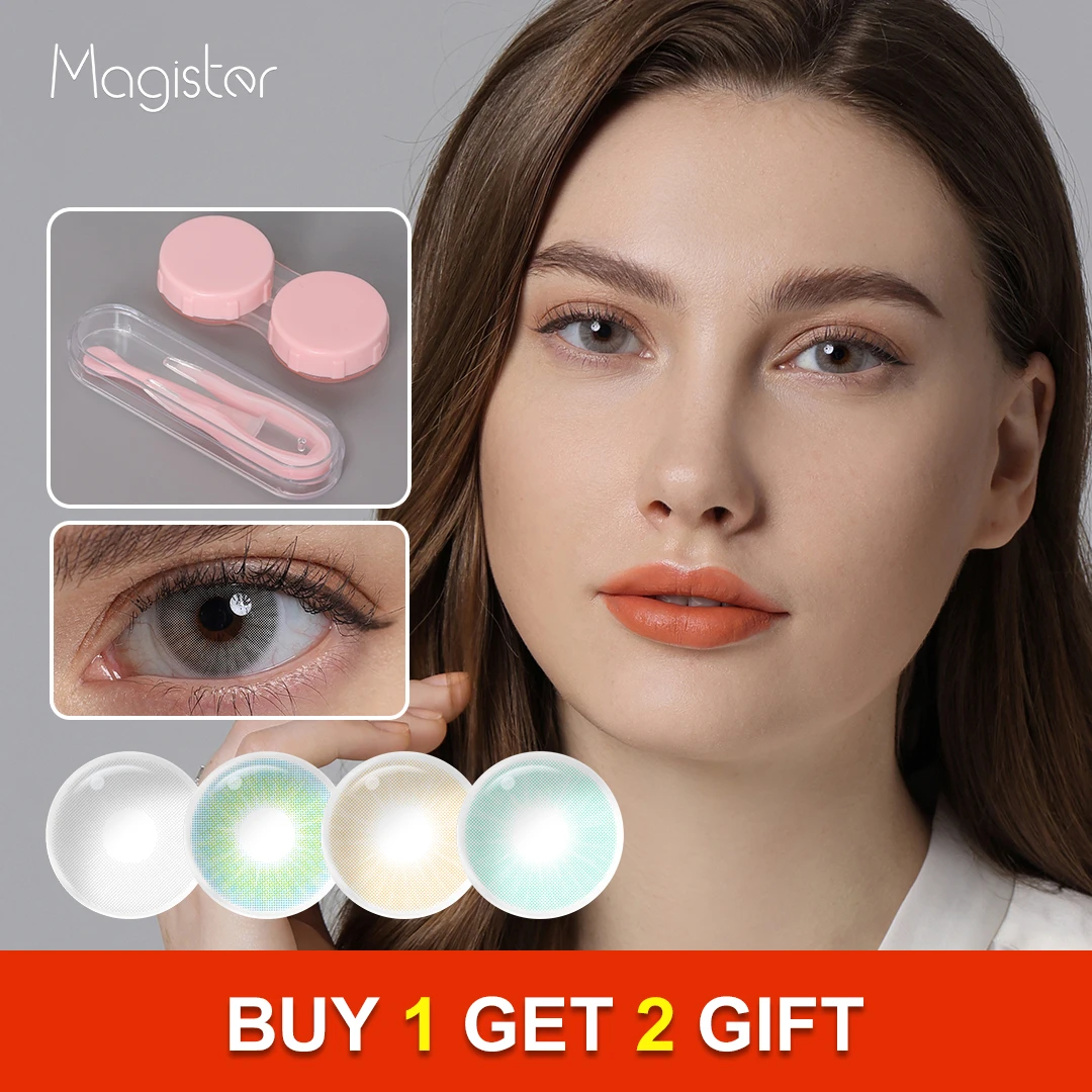 Magister Natural Contact Colored Lenses For Eyes 1 Pair Queen Series Color Contact Lenses Suitable For Daily Use With Gift
Magister Natural Contact Colored Lenses For Eyes 1 Pair Queen Series Color Contact Lenses Suitable For Daily Use With Gift