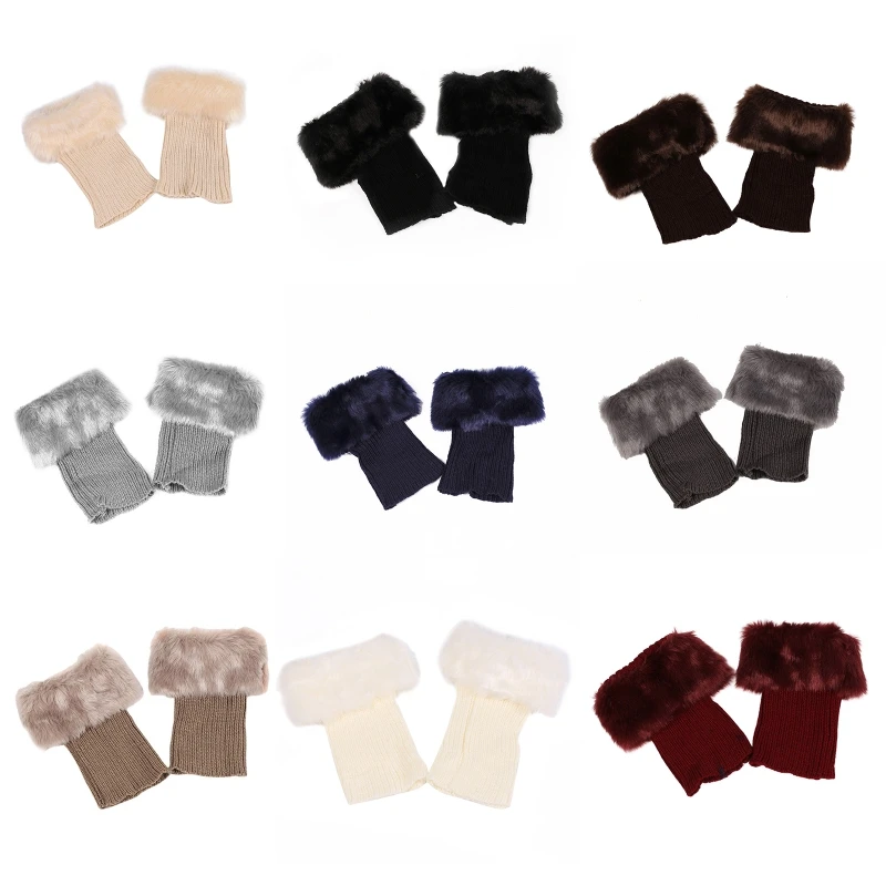 Women Faux Fur Plush Leg Warmers Short Furry Fuzzy Trim Solid Color Winter Warm Crochet Knitting Boot Cuffs Covers Socks
Women Faux Fur Plush Leg Warmers Short Furry Fuzzy Trim Solid Color Winter Warm Crochet Knitting Boot Cuffs Covers Socks
