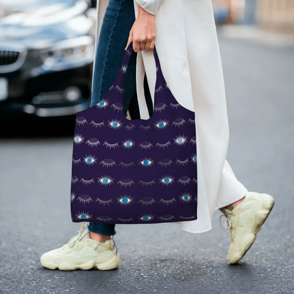 Blue Evil Eye Shopping Bag Nazar Mati Print Bulk Vintage Handbag Polyester Shopping Female Bags
Blue Evil Eye Shopping Bag Nazar Mati Print Bulk Vintage Handbag Polyester Shopping Female Bags