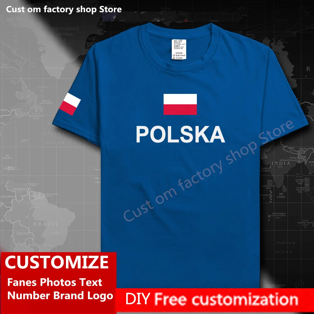 Футболка POLSKA с изображением флага страны «сделай сам», футболка на заказ с логотипом фаната, бренда, хлопковые футболки, мужские и женские свободные повседневные спортивные футболки
Футболка POLSKA с изображением флага страны «сделай сам», футболка на заказ с логотипом фаната, бренда, хлопковые футболки, мужские и женские свободные повседневные спортивные футболки