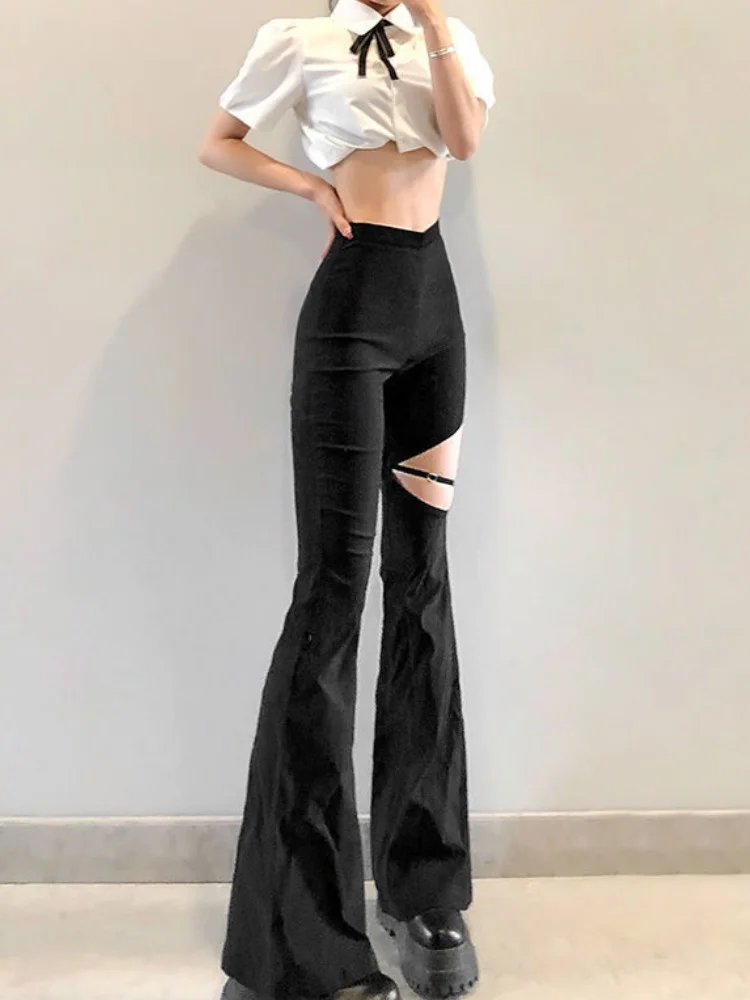 Pants Women Flare Slim European Style Hollow Out High Elastic Waist Comfortable Tender Fashion Spring Summer Casual
Pants Women Flare Slim European Style Hollow Out High Elastic Waist Comfortable Tender Fashion Spring Summer Casual