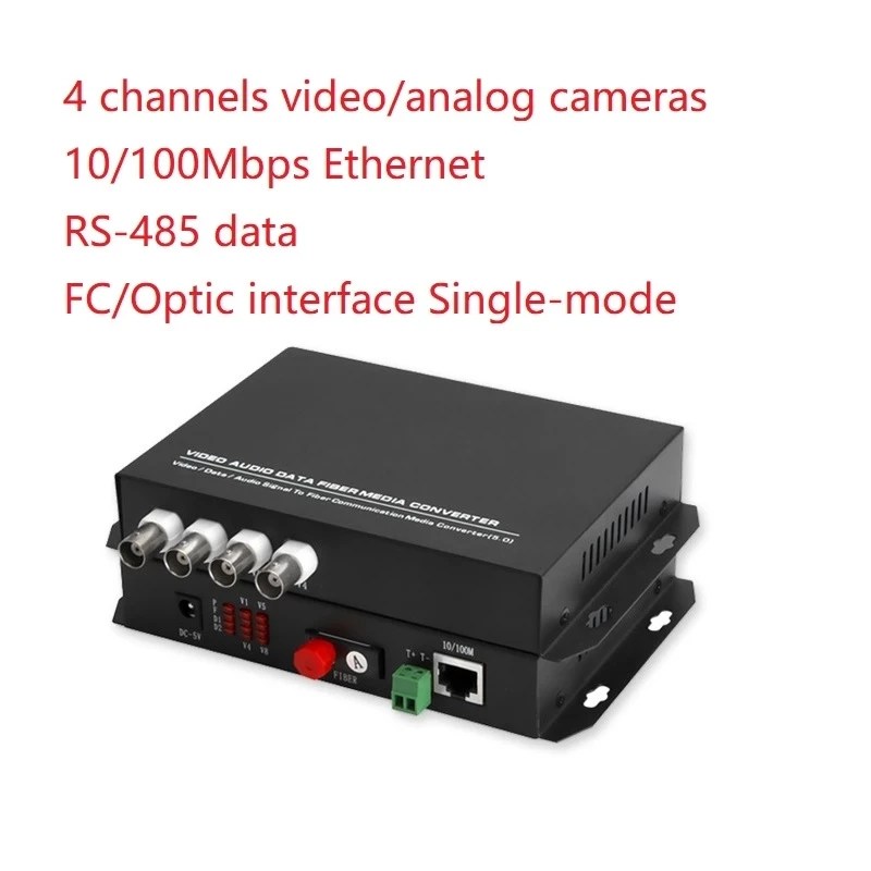 1 Pair Multifunctional Video and Ethernet and Data media converter optical transceiver FC port single mode single fiber 20KM
1 Pair Multifunctional Video and Ethernet and Data media converter optical transceiver FC port single mode single fiber 20KM