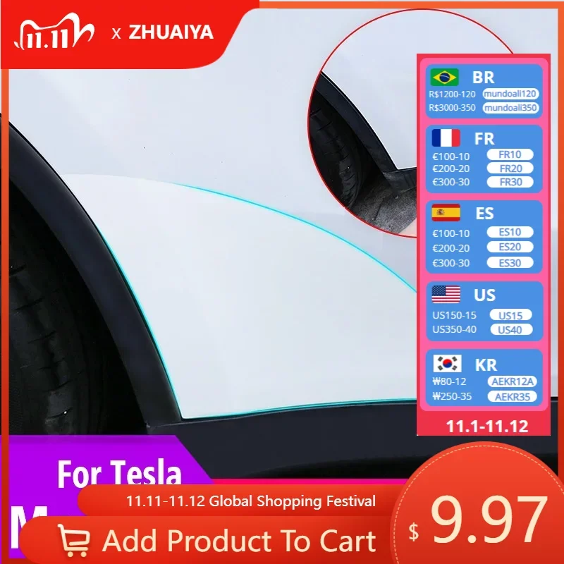 Треугольная Защитная пленка для задней двери Tesla Model 3, модель Y Car PPF, прозрачные наклейки с отделкой, декоративная наклейка для автомобиля 
Треугольная Защитная пленка для задней двери Tesla Model 3, модель Y Car PPF, прозрачные наклейки с отделкой, декоративная наклейка для автомобиля