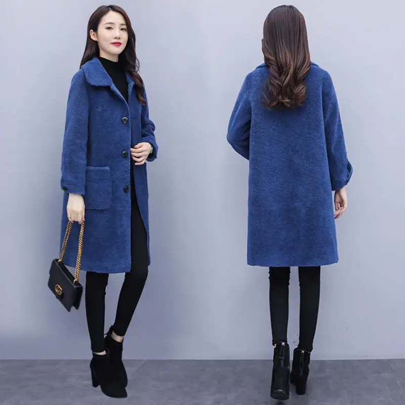 Women Natural Genuine Sheep Shearing Coats Autumn Winter Casual Warm Female Fur Jackets Chic Loose Korean Fashion Outerwear A170
Women Natural Genuine Sheep Shearing Coats Autumn Winter Casual Warm Female Fur Jackets Chic Loose Korean Fashion Outerwear A170