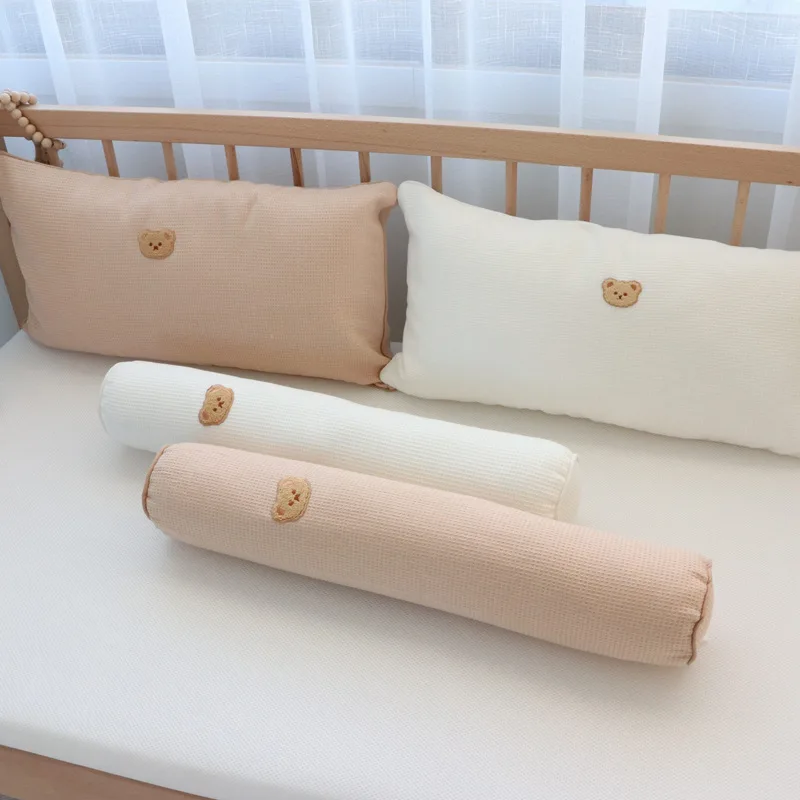 Baby Maternity Comfort Pillow Pure Cotton Mini Small Waffle Embroidery Cylindrical Pillows Crib Bumpers Kids Room Decor
Baby Maternity Comfort Pillow Pure Cotton Mini Small Waffle Embroidery Cylindrical Pillows Crib Bumpers Kids Room Decor