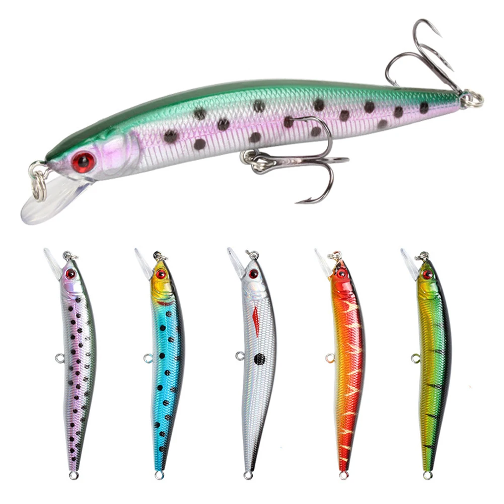 1pcs Minnow Fishing Lure 10cm 8g Mini Artificial Hard Bait Crankbait Wobblers Perch Trout Fishing Tackle Accessories
1pcs Minnow Fishing Lure 10cm 8g Mini Artificial Hard Bait Crankbait Wobblers Perch Trout Fishing Tackle Accessories
