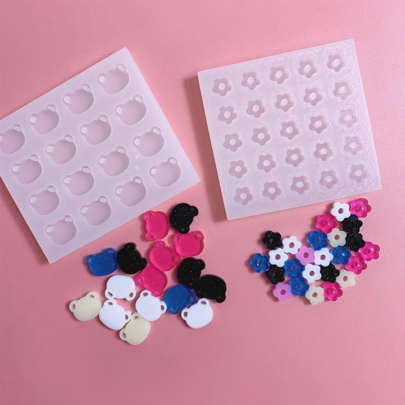DIY Bear Flowers Ins Quicksand Silicone Epoxy Mold DIY Keychain Pendant Jewelry Crafting Mould for Valentine Love Gift 124A
DIY Bear Flowers Ins Quicksand Silicone Epoxy Mold DIY Keychain Pendant Jewelry Crafting Mould for Valentine Love Gift 124A